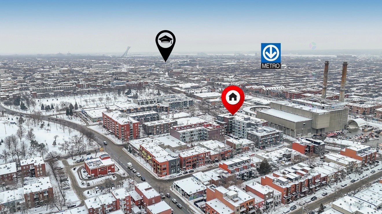 Photo aérienne - 313-1295 Rue Des Carrières, Montréal (Rosemont/La Petite-Patrie), QC - Outdoor With View