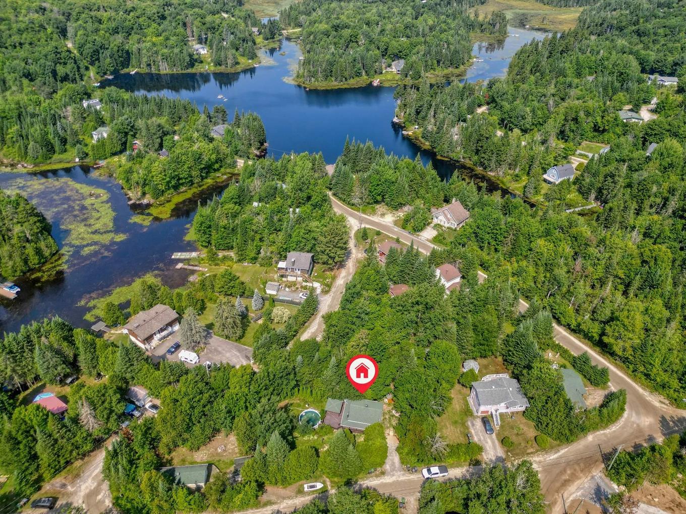 Aerial photo - 24 Ch. Peninsula, Saint-Adolphe-D'Howard, QC - Outdoor With Body Of Water With View