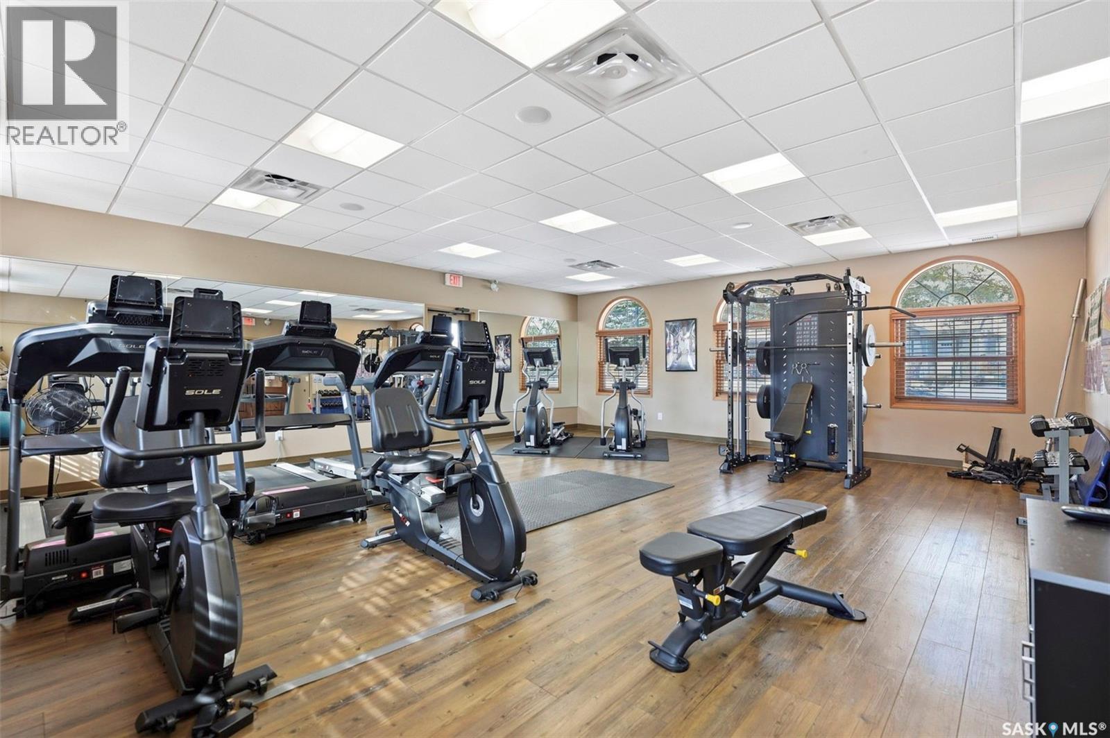 614 150 Langlois Way, Saskatoon, SK - Indoor Photo Showing Gym Room