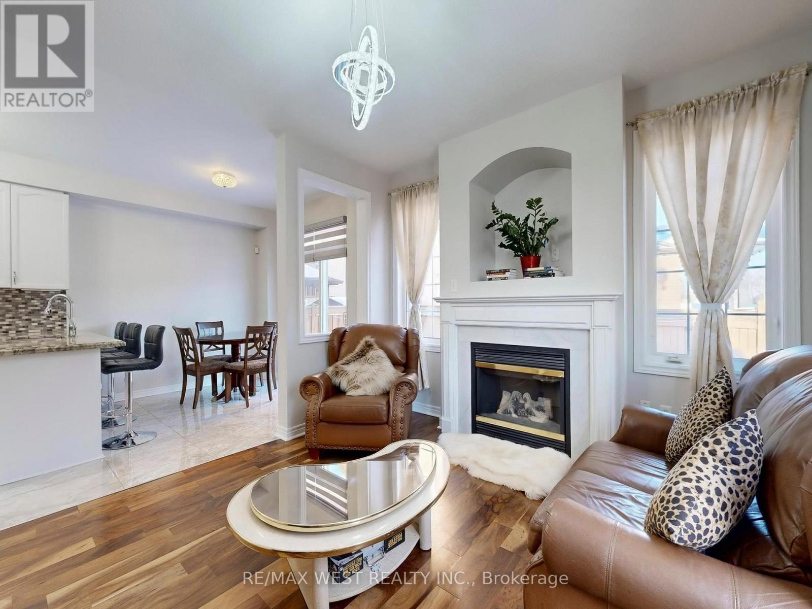 56 Planter Crescent, Vaughan, ON - Indoor Photo Showing Living Room With Fireplace