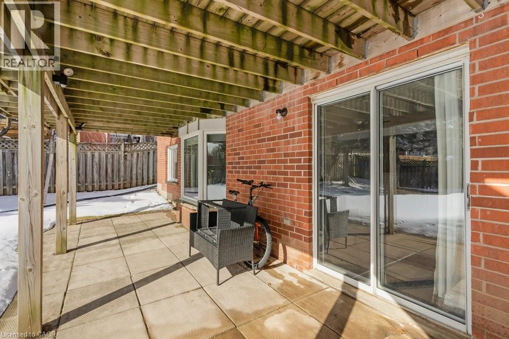 View of walk out patio - 148 Cowan Boulevard, Cambridge, ON - Outdoor With Deck Patio Veranda With Exterior