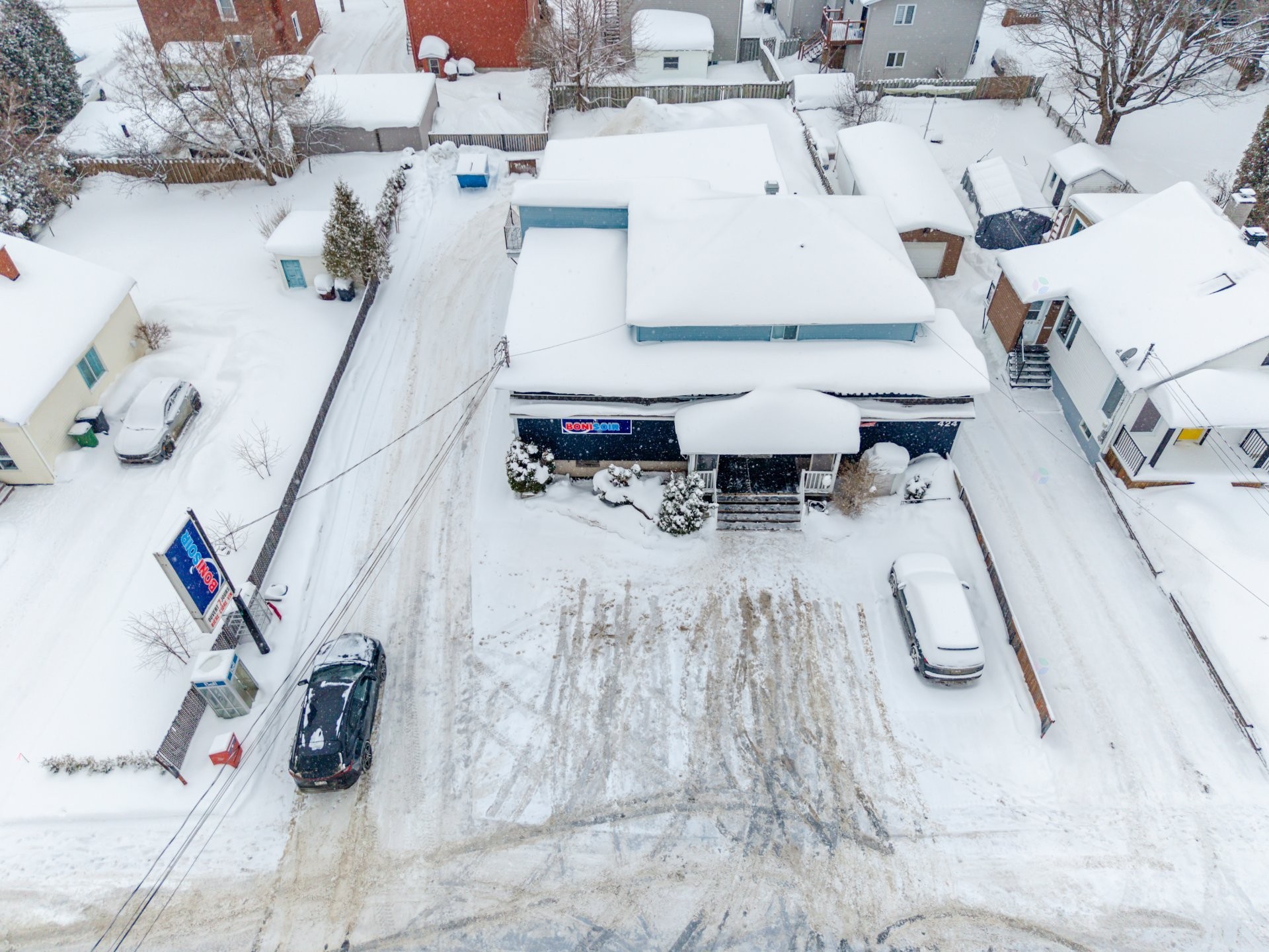 Photo aérienne - 424 Rue Laurier, Val-Des-Sources, QC - Outdoor