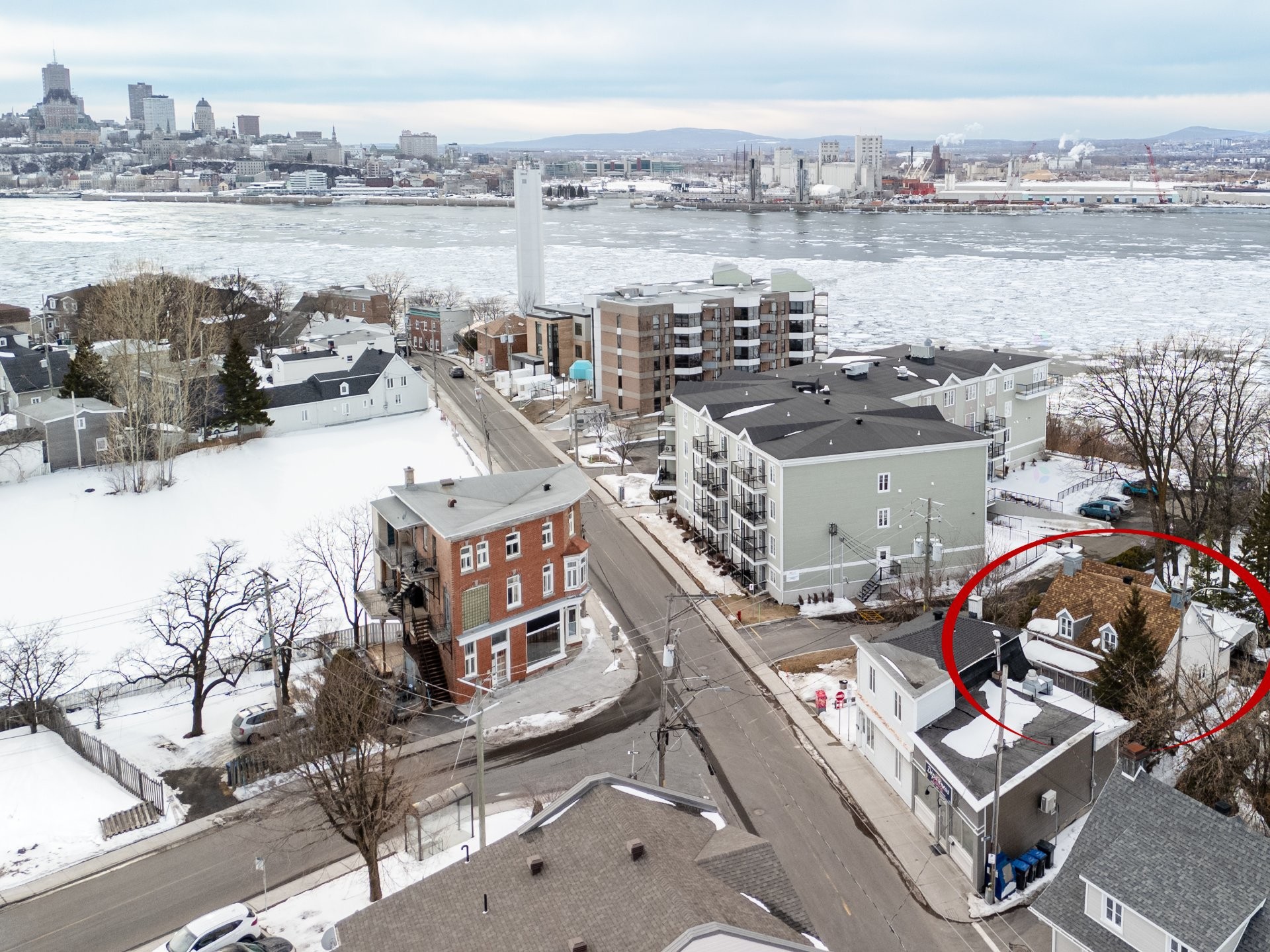 Photo aérienne - 2 Rue Lévis, Lévis (Desjardins), QC - Outdoor With View