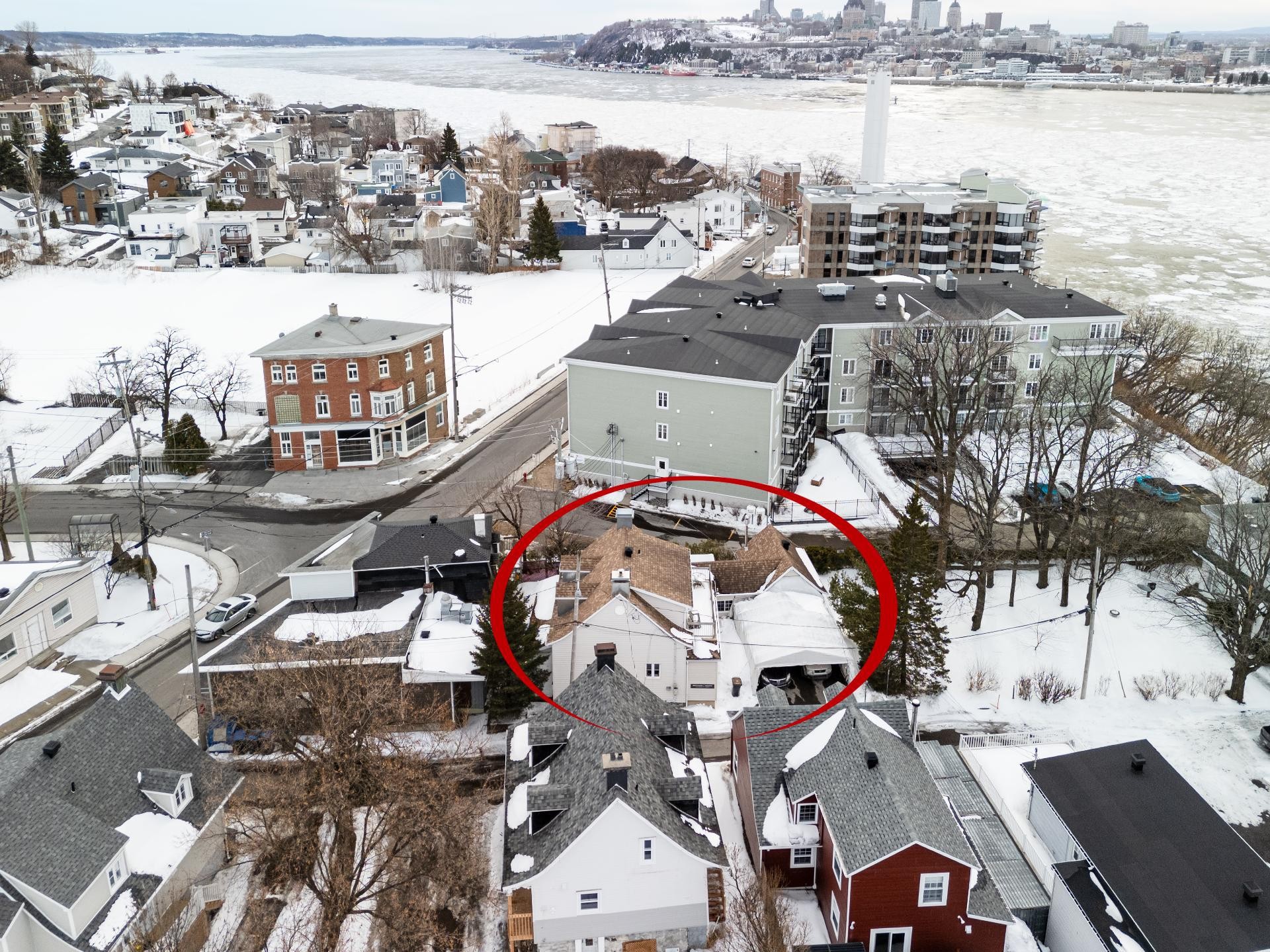 Photo aérienne - 2 Rue Lévis, Lévis (Desjardins), QC - Outdoor With Body Of Water With View