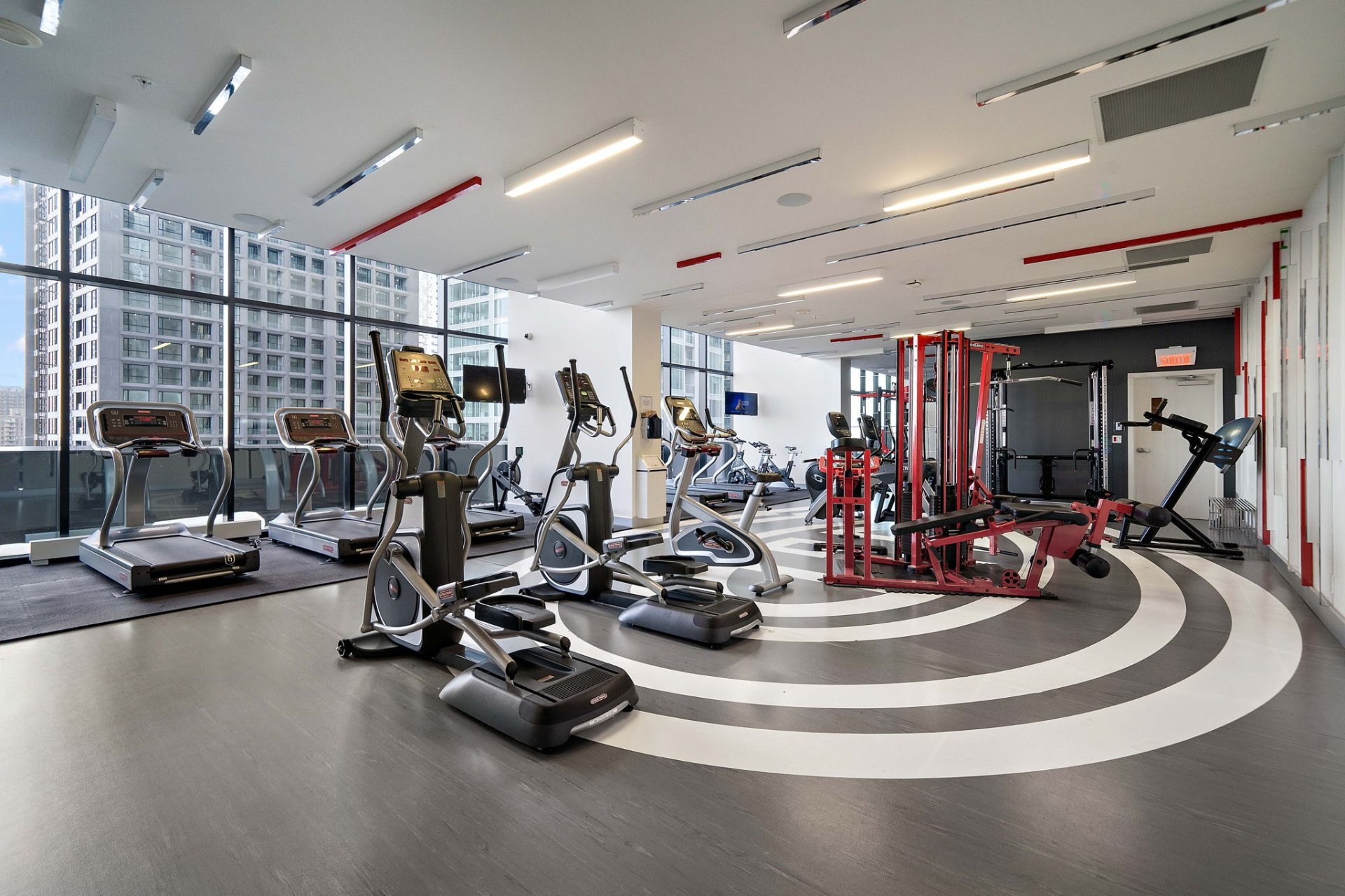 Exercise Room - 3616-1288 Av. Des Canadiens-De-Montréal, Montréal (Ville-Marie), QC - Indoor Photo Showing Gym Room
