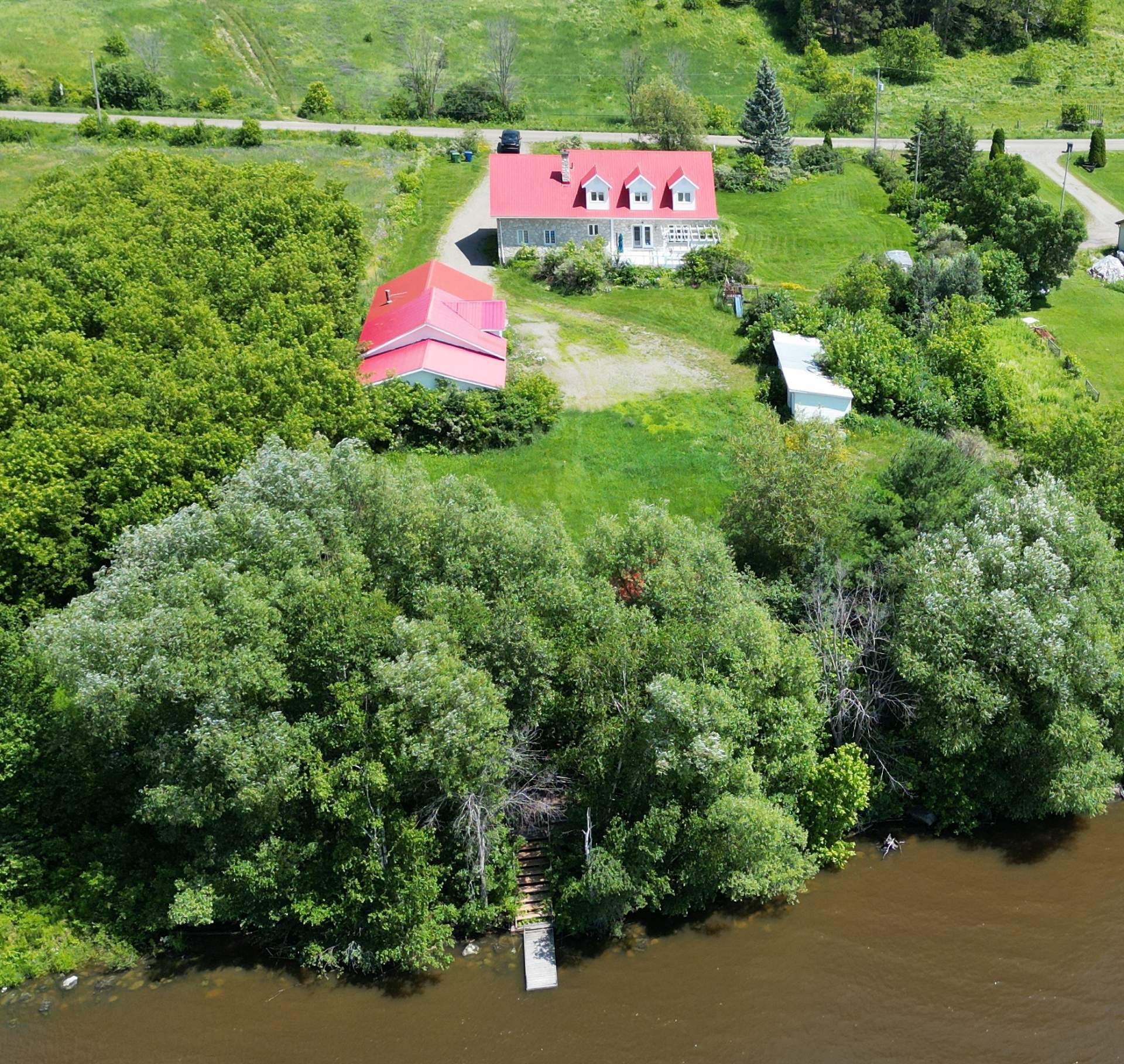 Aerial View - 1269 2E Rang N., Saint-Édouard-De-Fabre, QC