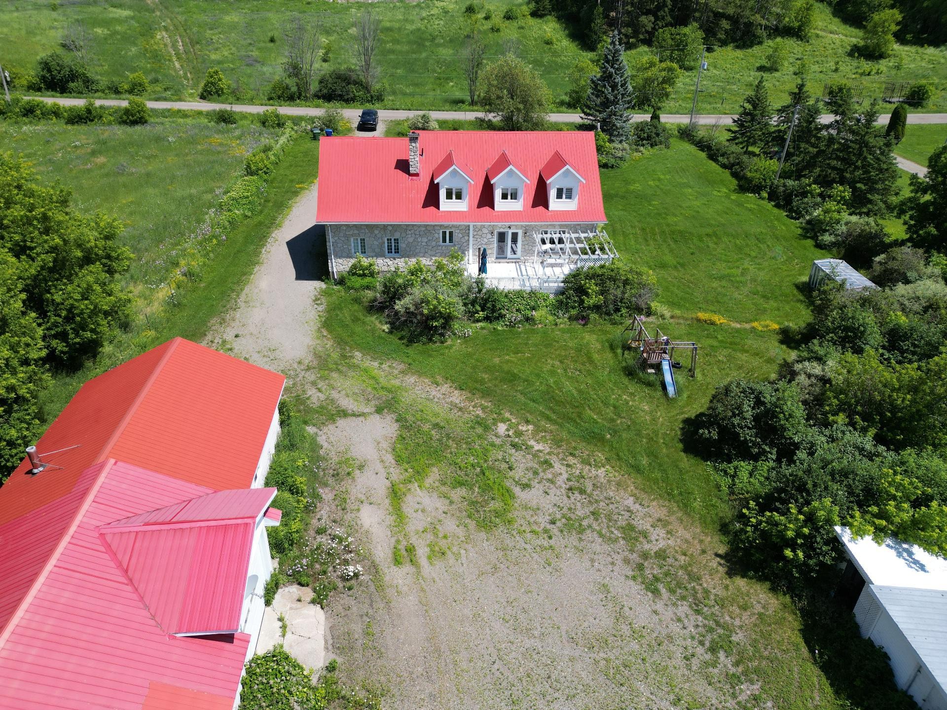 Aerial View - 1269 2E Rang N., Saint-Édouard-De-Fabre, QC