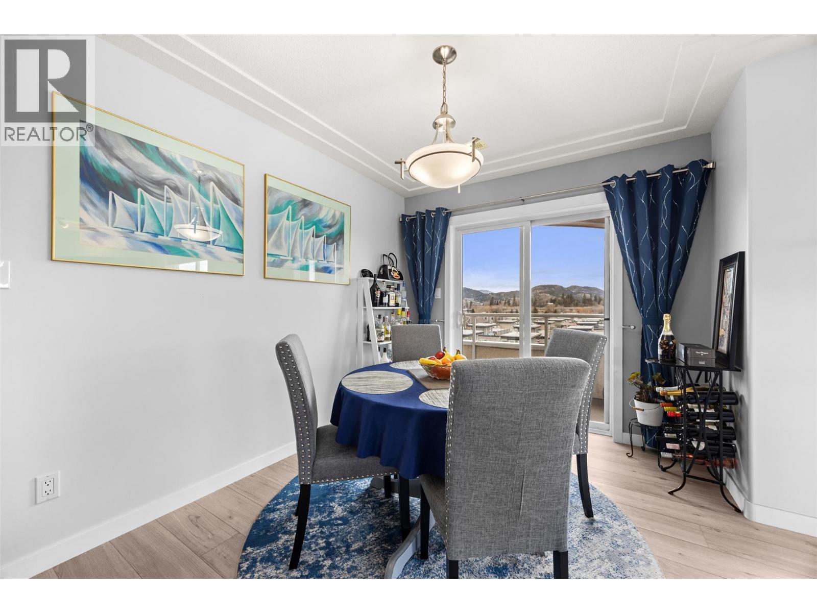 Dining - 1895 Ambrosi Road Unit# 502, Kelowna, BC - Indoor Photo Showing Dining Room