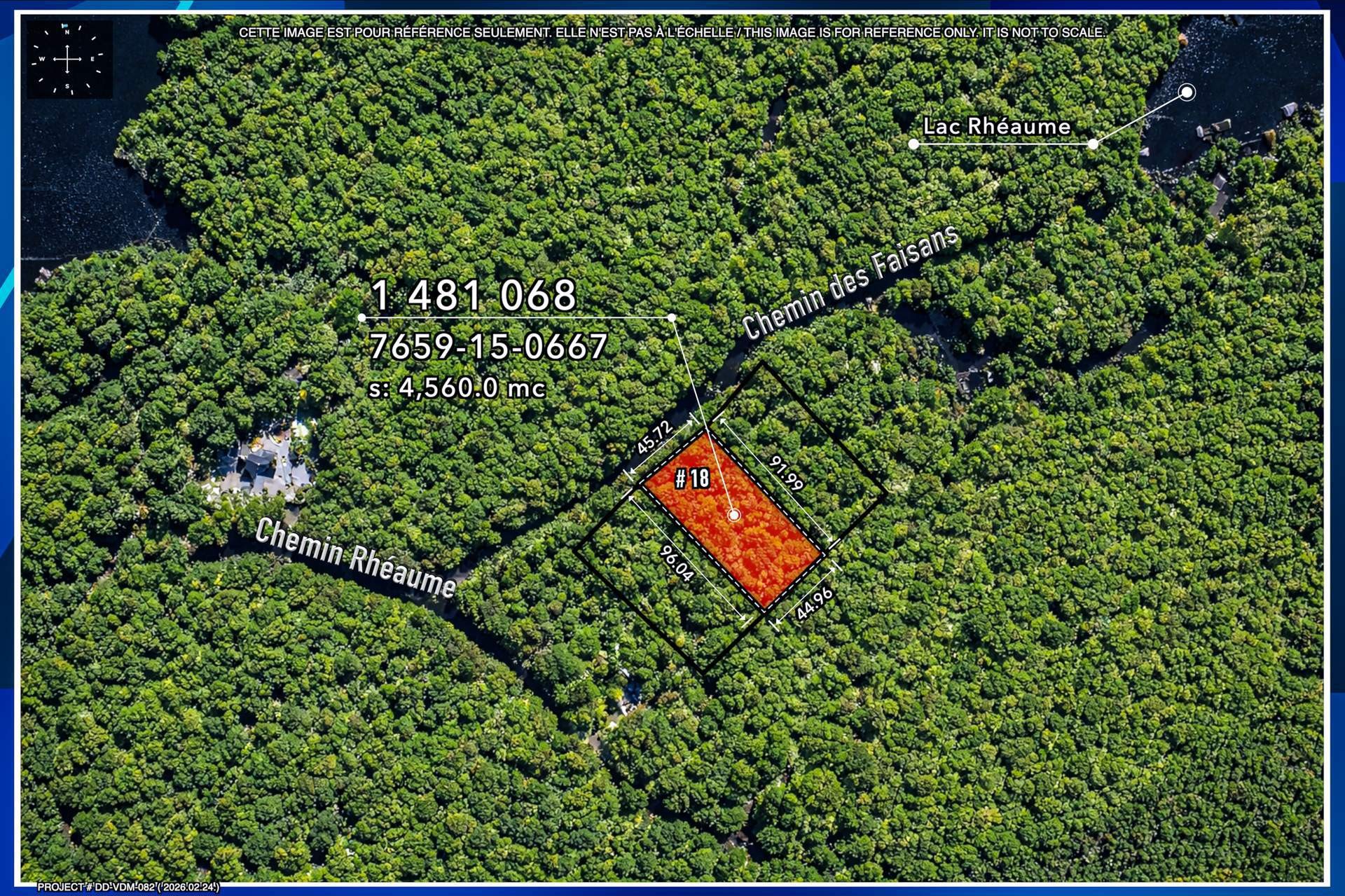 Plan (croquis) - 18 Ch. Des Faisans, Val-Des-Monts, QC