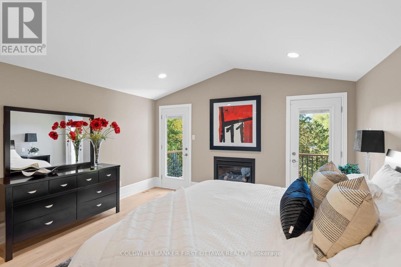 358 River Road, Ottawa, ON - Indoor Photo Showing Bedroom With Fireplace