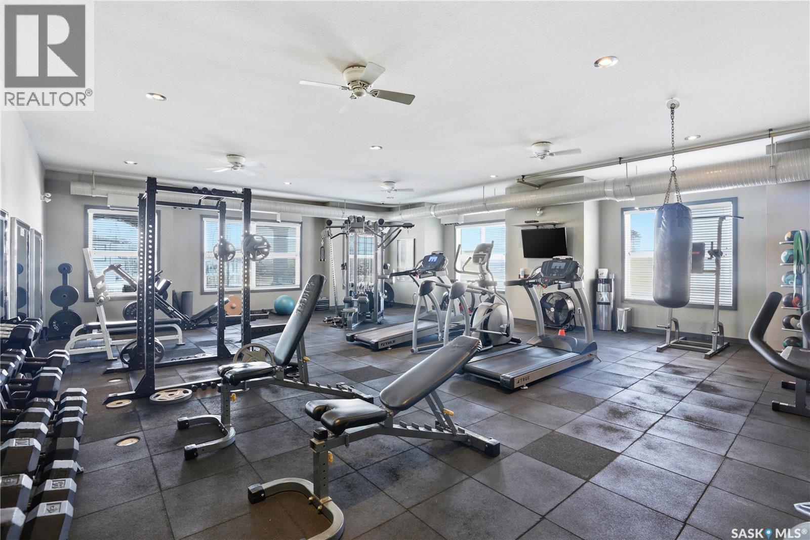 504 1015 Patrick Crescent, Saskatoon, SK - Indoor Photo Showing Gym Room
