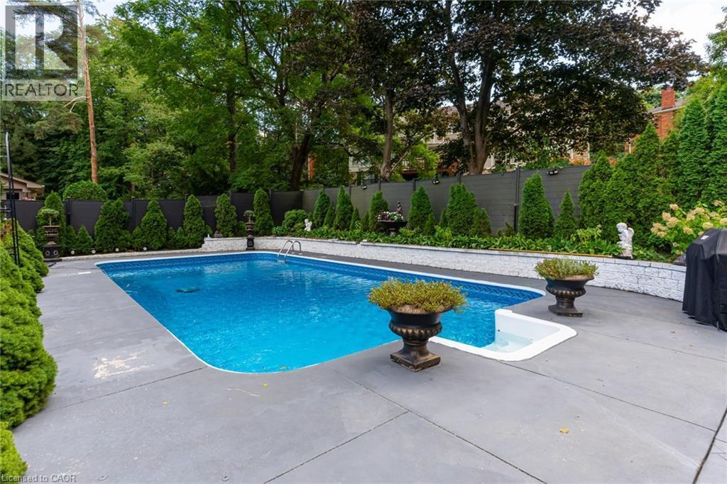 28 Stonegate Drive, Hamilton, ON - Outdoor With In Ground Pool With Backyard
