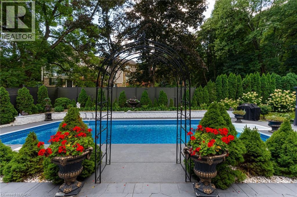 28 Stonegate Drive, Hamilton, ON - Outdoor With In Ground Pool