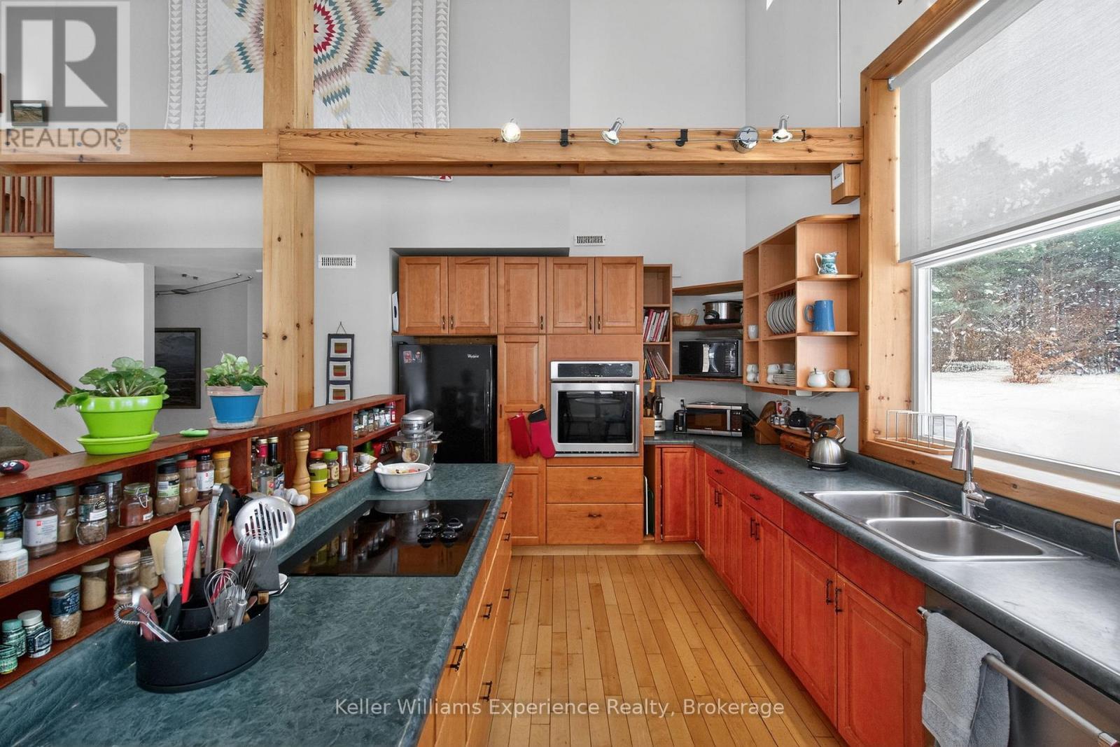 257 15 Concession E, Tiny, ON - Indoor Photo Showing Kitchen With Double Sink