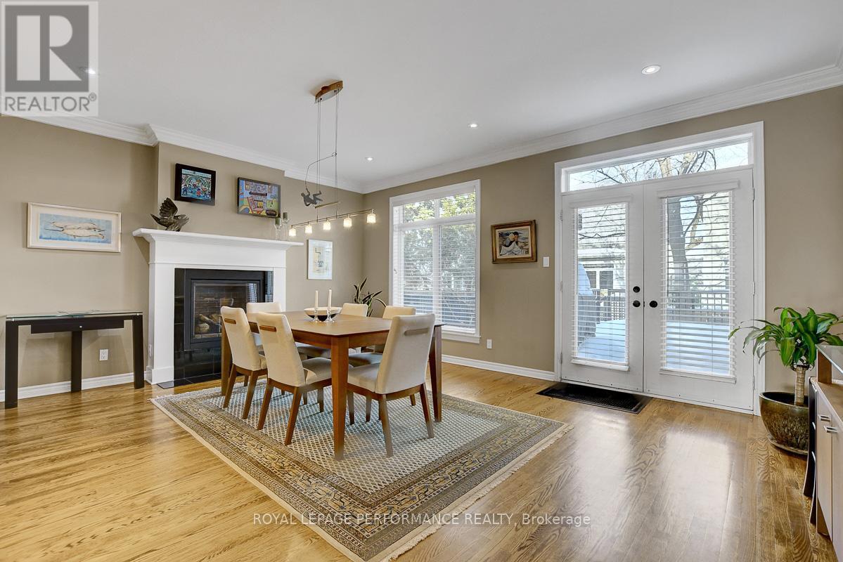 349 Berkley Avenue, Ottawa, ON - Indoor Photo Showing Dining Room With Fireplace