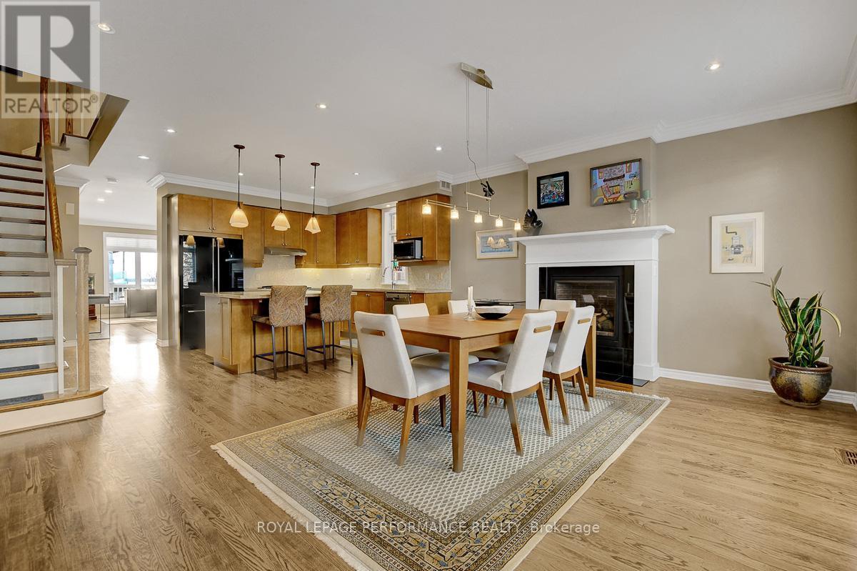 349 Berkley Avenue, Ottawa, ON - Indoor Photo Showing Dining Room With Fireplace