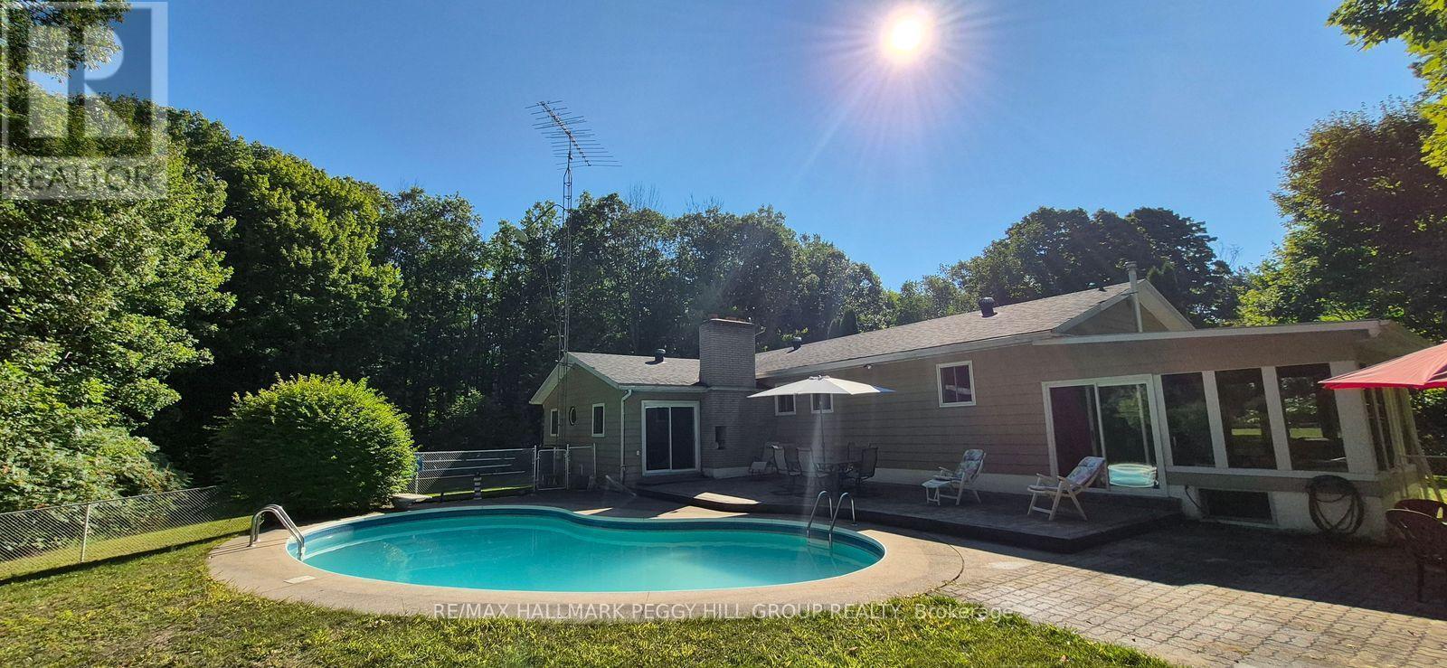 350 5 Concession W, Tiny, ON - Outdoor With In Ground Pool With Deck Patio Veranda