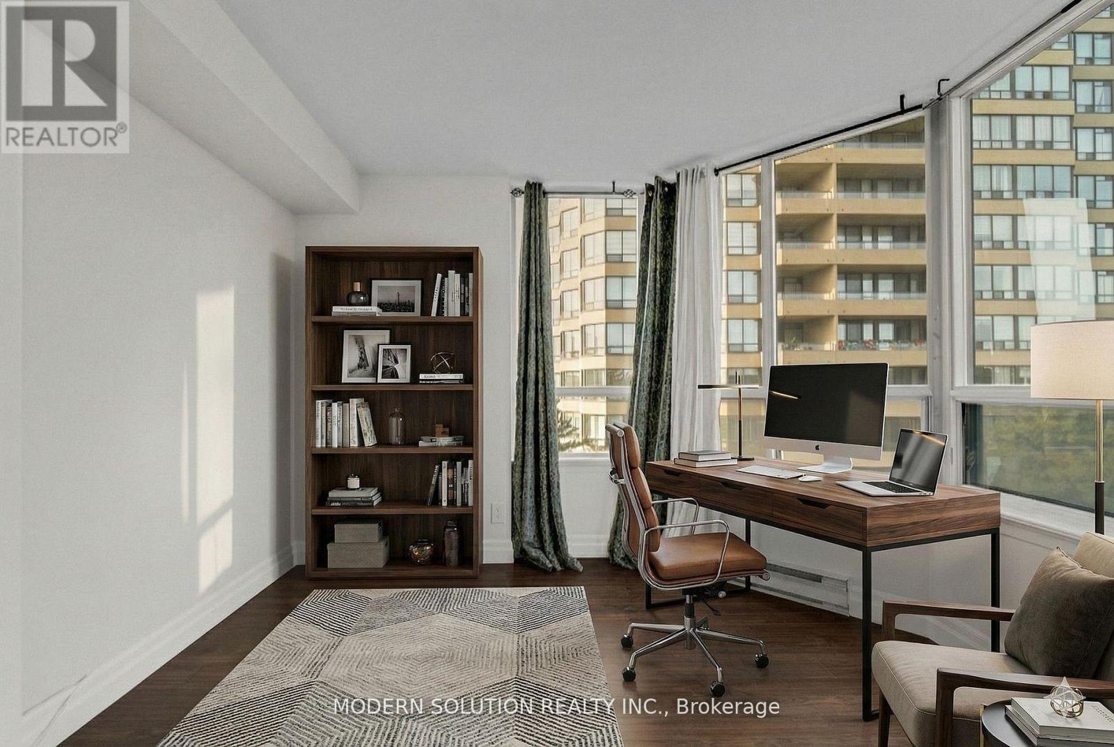 Over Size Den with French-Door - 426 - 32 Clarissa Drive, Richmond Hill, ON - Indoor Photo Showing Office