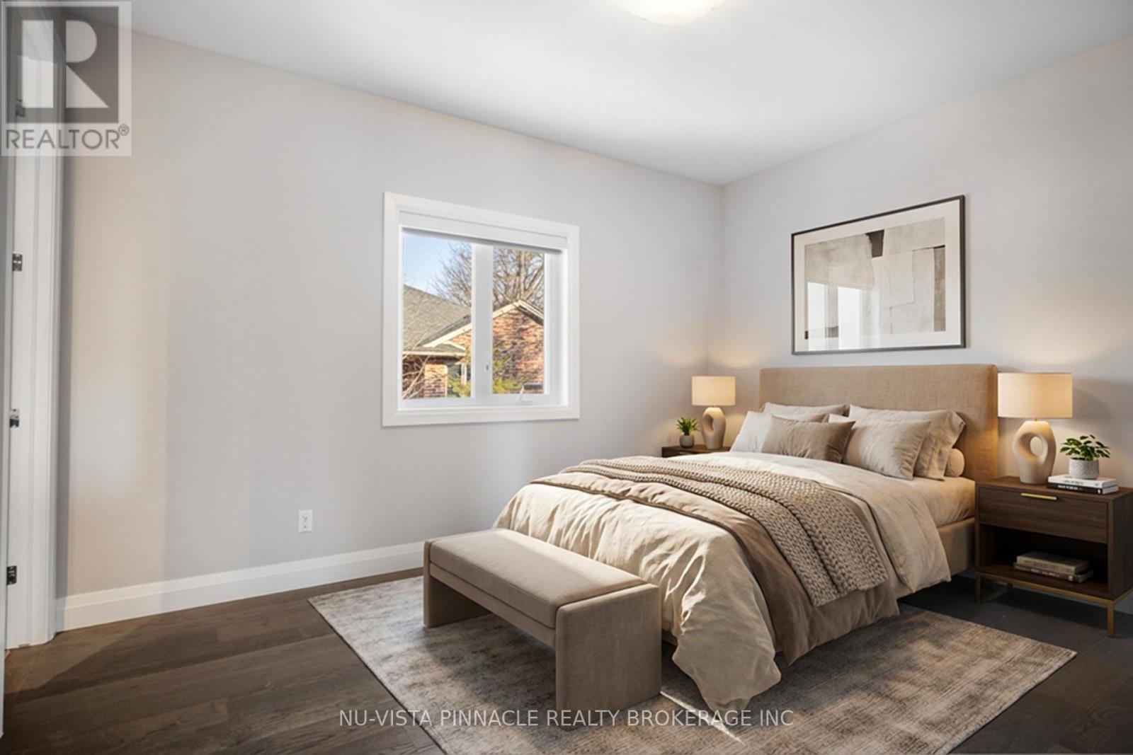 Virtually Staged -The next image is the true space - 16 - 433 Hyde Park Road, London North (North P), ON - Indoor Photo Showing Bedroom