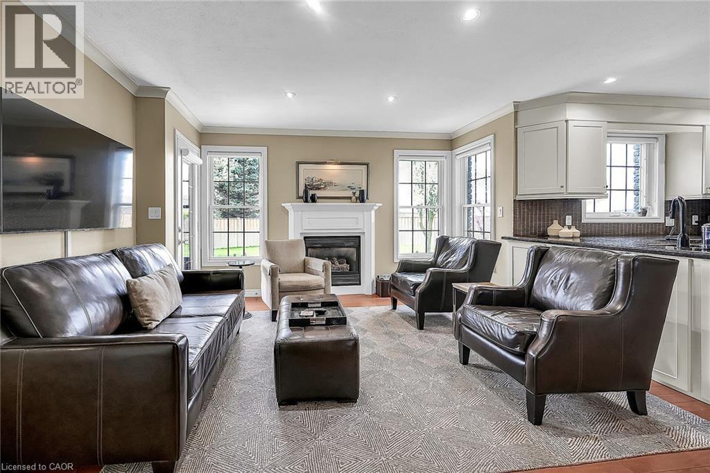 17 Angle Street, Simcoe, ON - Indoor Photo Showing Living Room With Fireplace