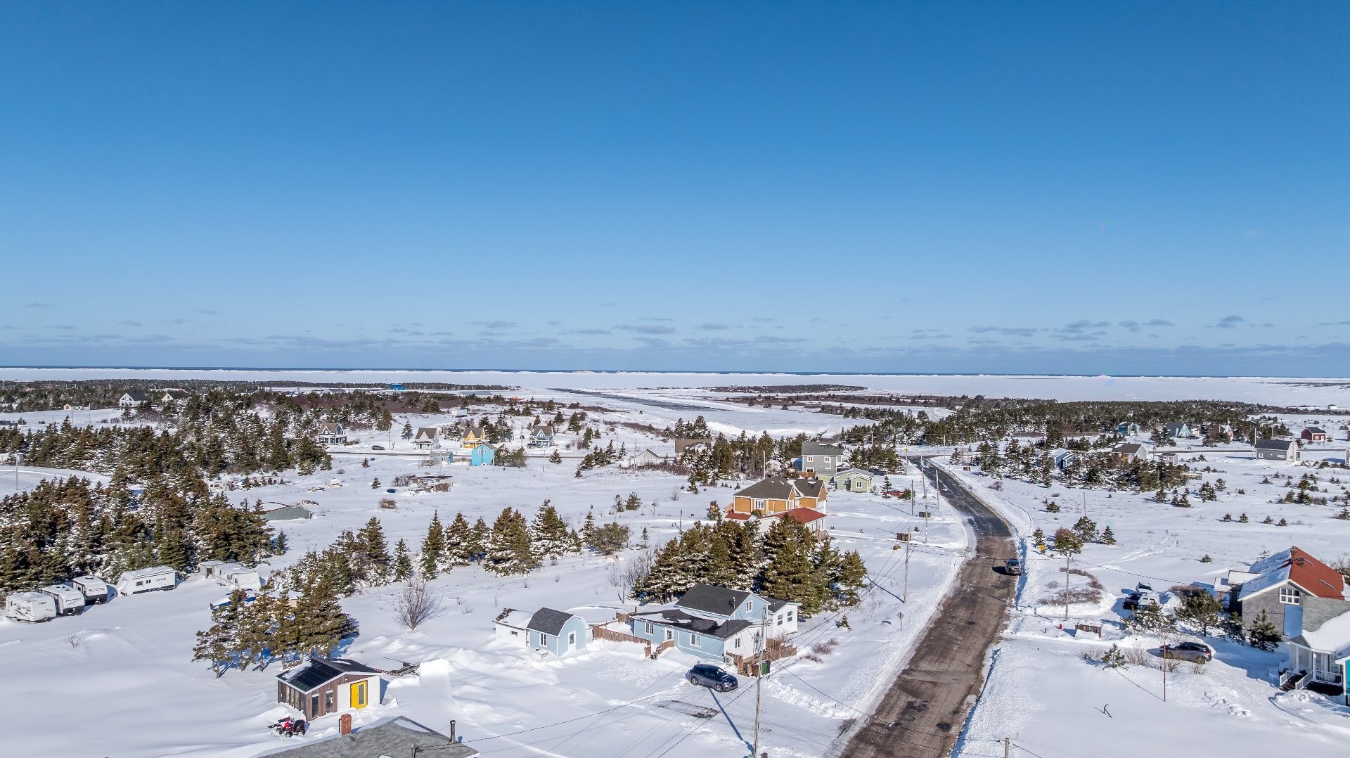 Aerial View - Ch. Boudreau, Les Îles-De-La-Madeleine, QC