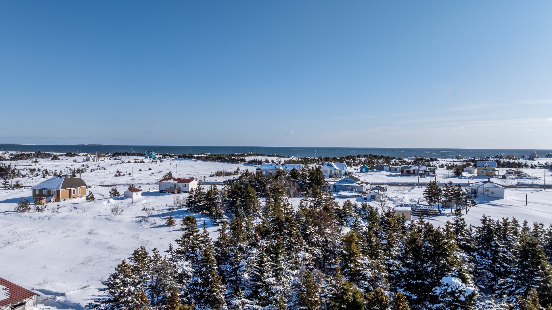 Aerial View - Ch. Boudreau, Les Îles-De-La-Madeleine, QC