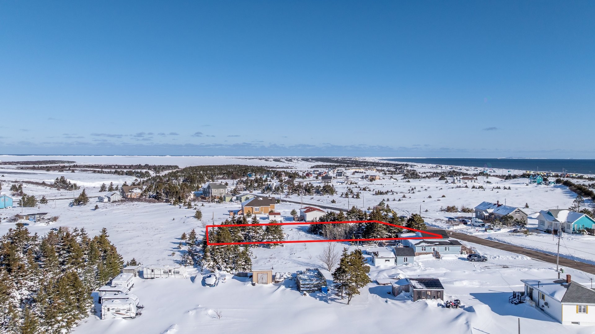 Aerial View - Ch. Boudreau, Les Îles-De-La-Madeleine, QC