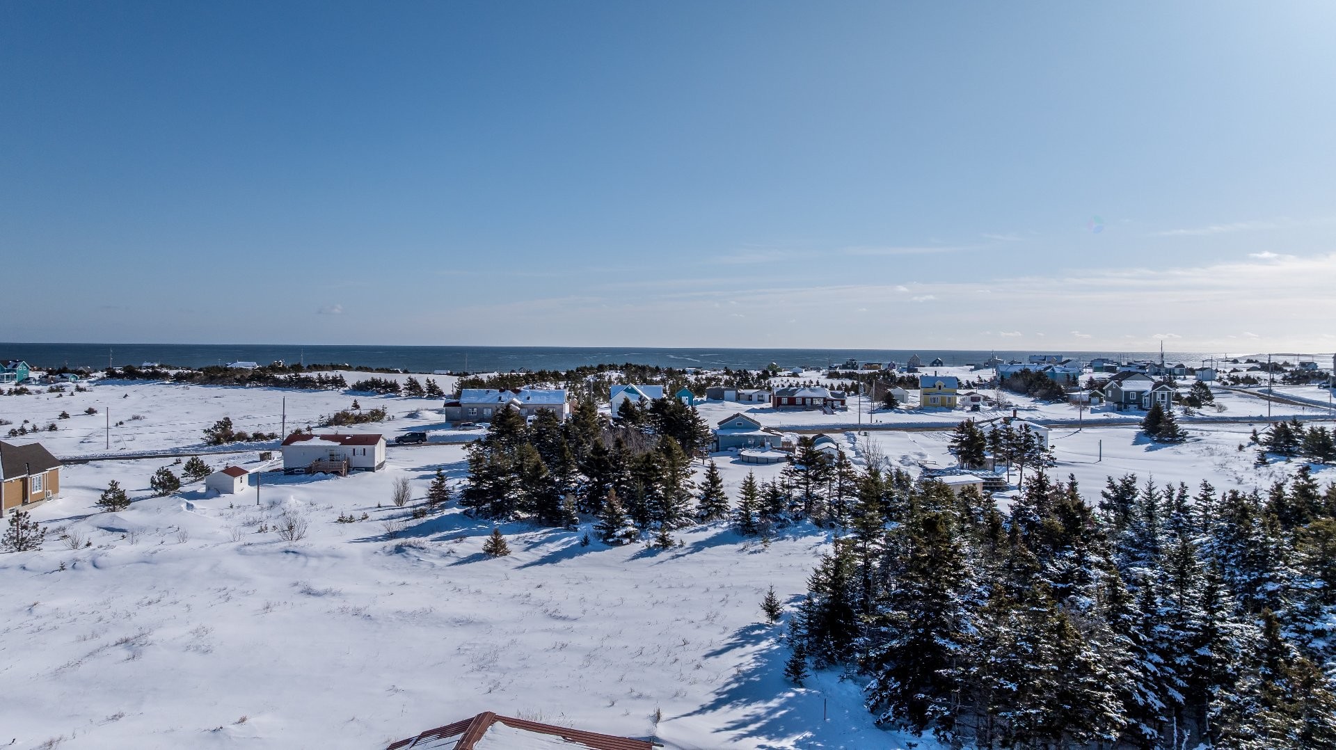 Aerial View - Ch. Boudreau, Les Îles-De-La-Madeleine, QC