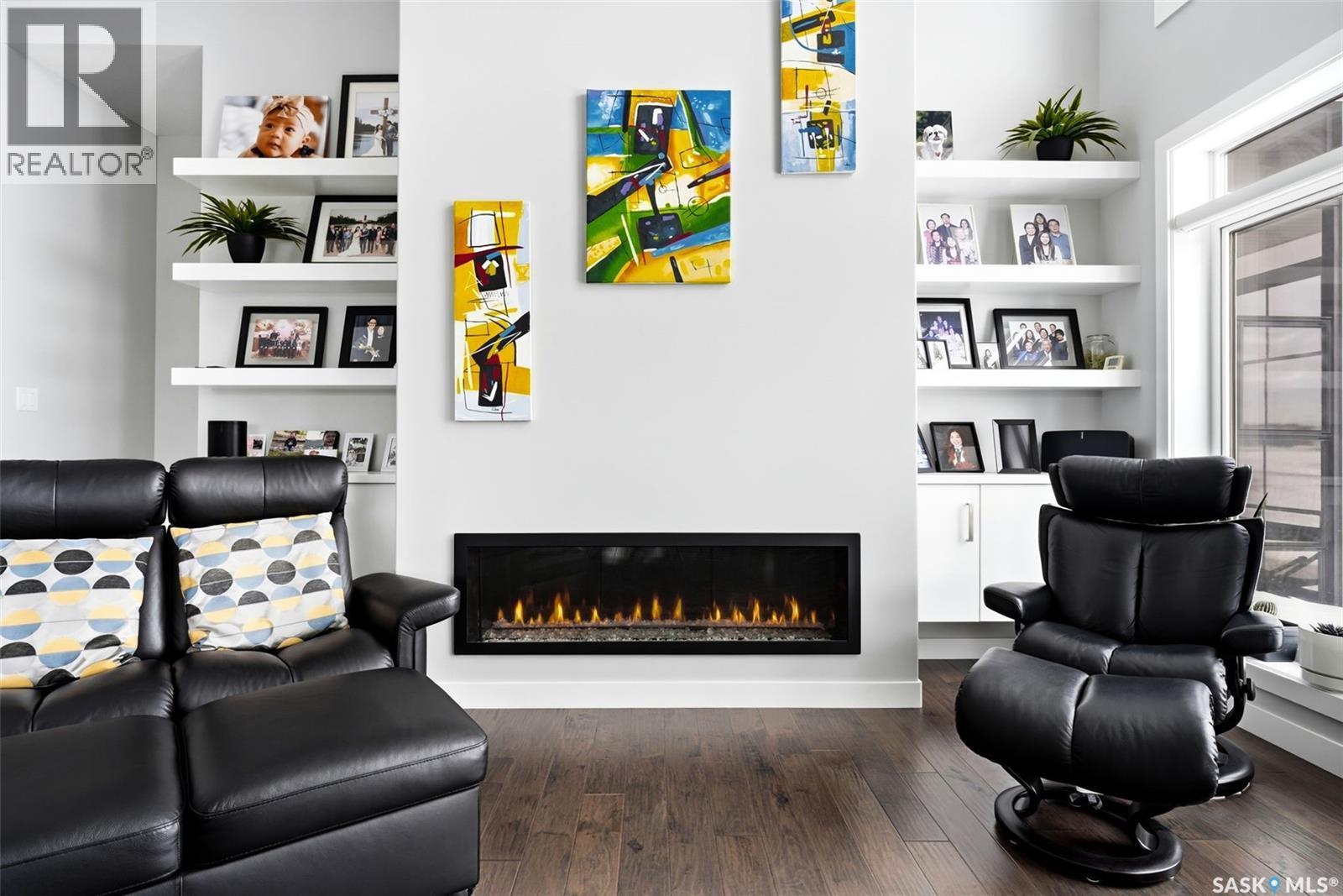 4822 Green View Crescent E, Regina, SK - Indoor Photo Showing Other Room With Fireplace