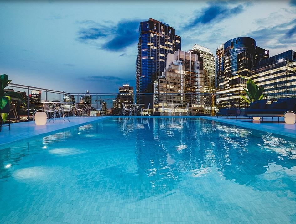 Piscine - 1902-1160 Rue Mackay, Montréal (Ville-Marie), QC - Outdoor With In Ground Pool