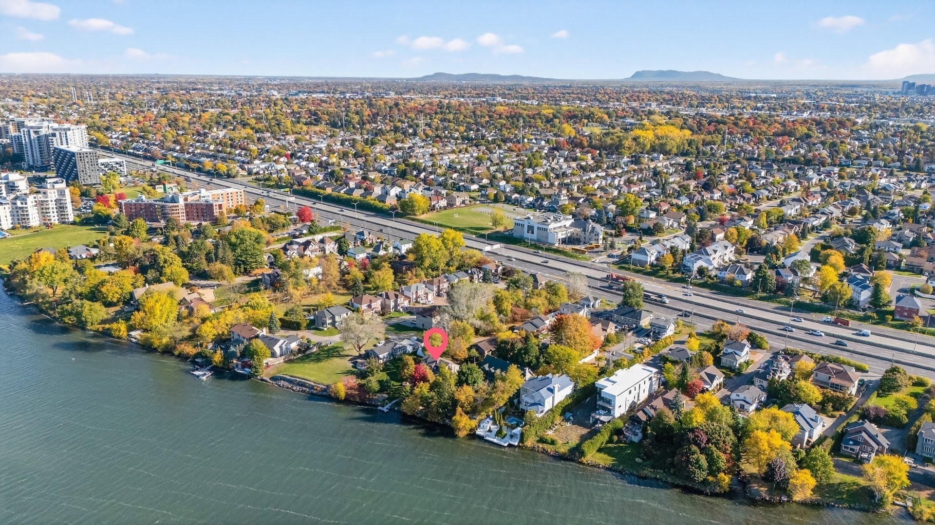 Photo aérienne - 8940 Boul. Marie-Victorin, Brossard, QC - Outdoor With Body Of Water With View