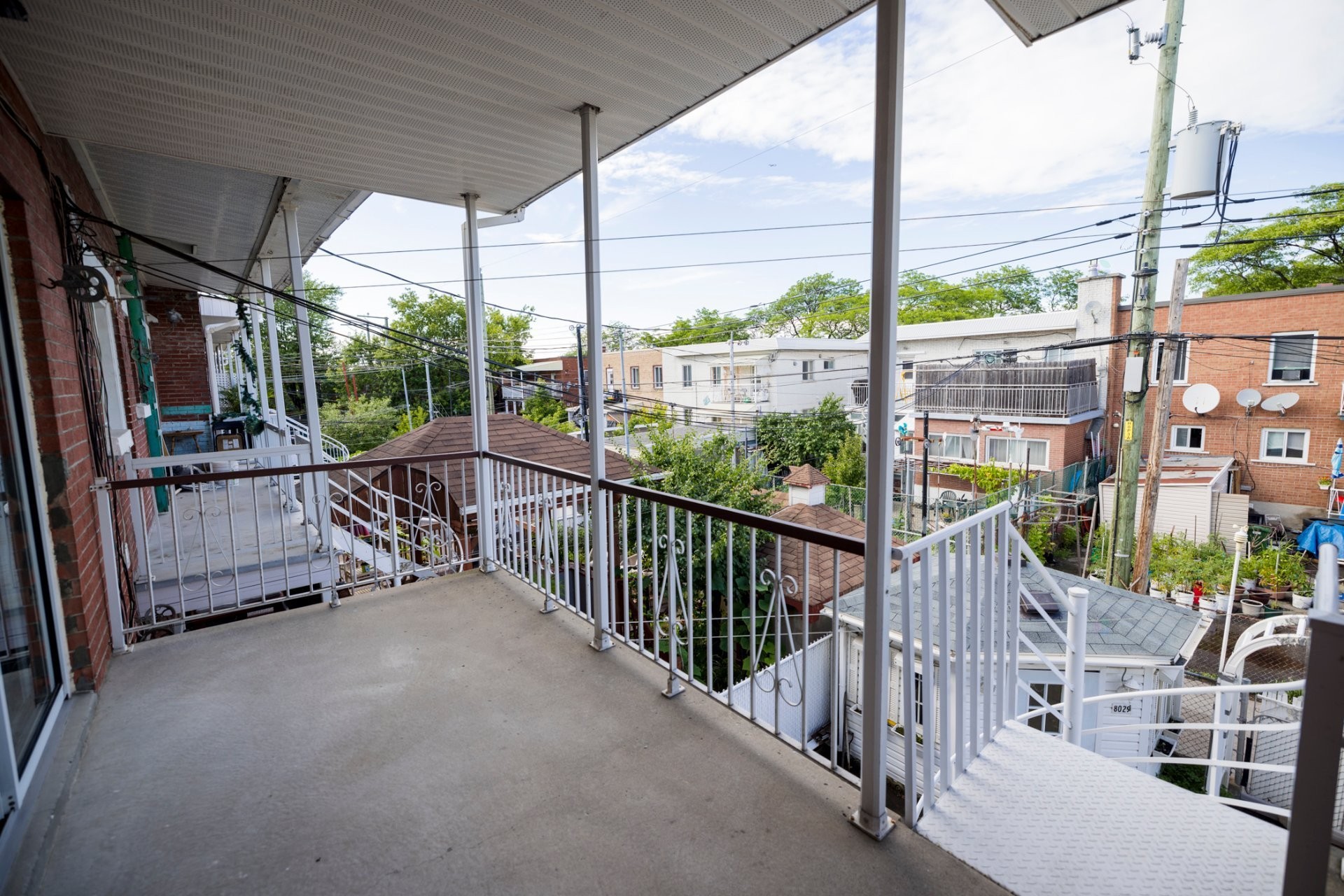 Balcony - 8027 Rue Marquette, Montréal (Villeray/Saint-Michel/Parc-Extension), QC - Outdoor With Exterior