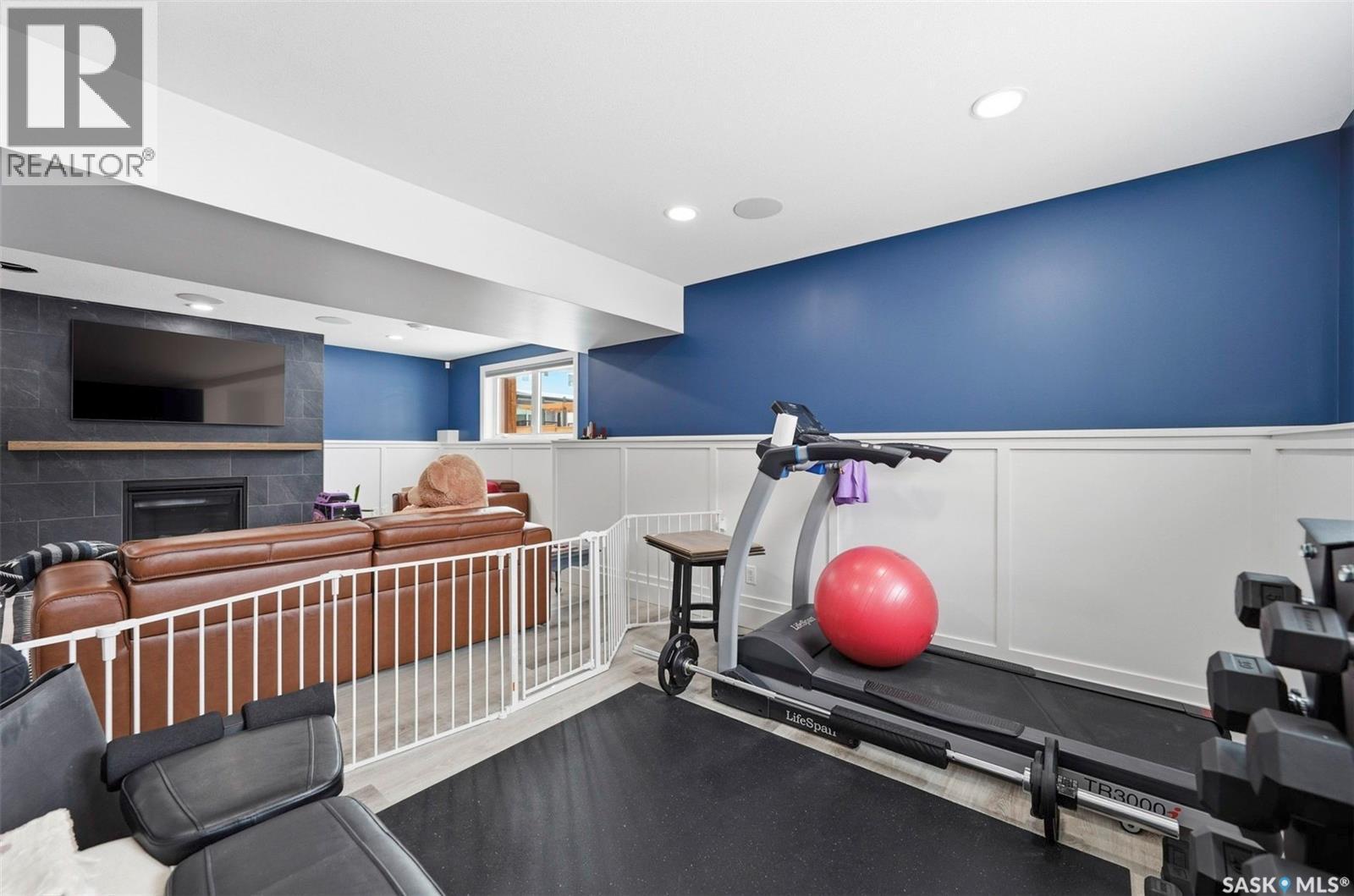 370 Atton Crescent, Saskatoon, SK - Indoor Photo Showing Other Room With Fireplace