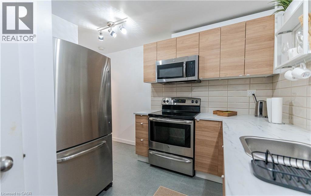 329 Main Street W, Hamilton, ON - Indoor Photo Showing Kitchen With Double Sink