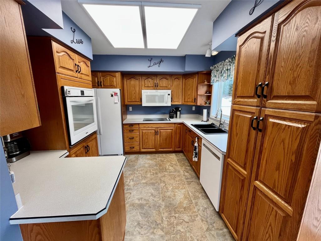 213 Burton School Road, Burton, BC - Indoor Photo Showing Kitchen With Double Sink