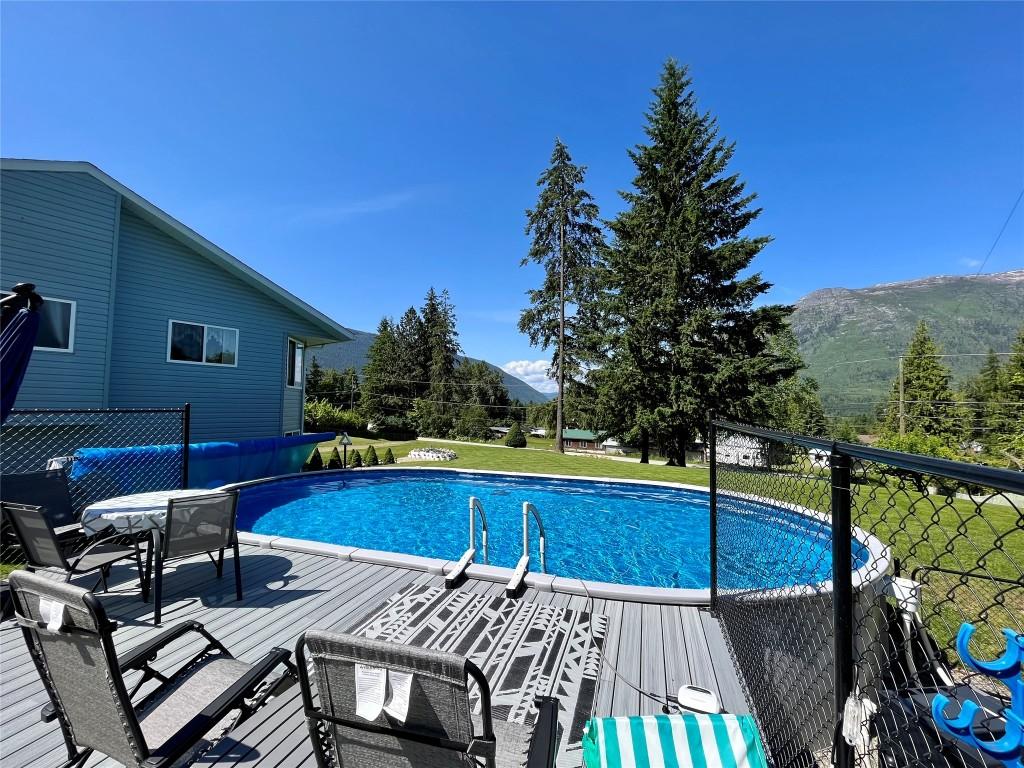 213 Burton School Road, Burton, BC - Outdoor With Above Ground Pool