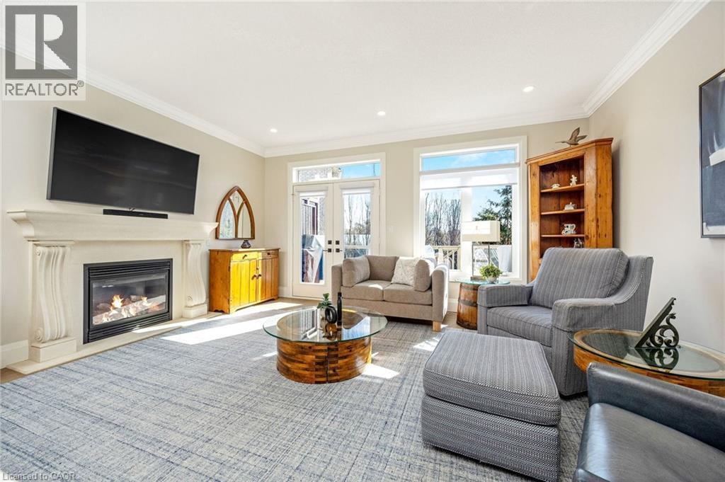 3168 Watercliffe Court, Oakville, ON - Indoor Photo Showing Living Room With Fireplace