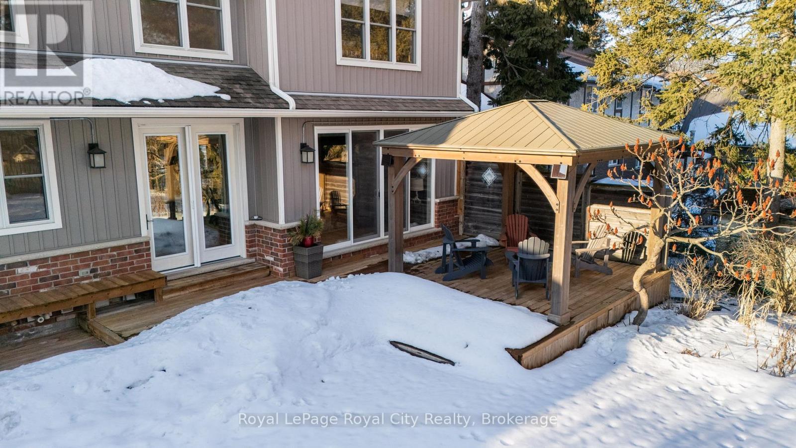 pergola, muli-level decking, bbq gas line - 255 Normandy Avenue, Waterloo, ON - Outdoor With Deck Patio Veranda