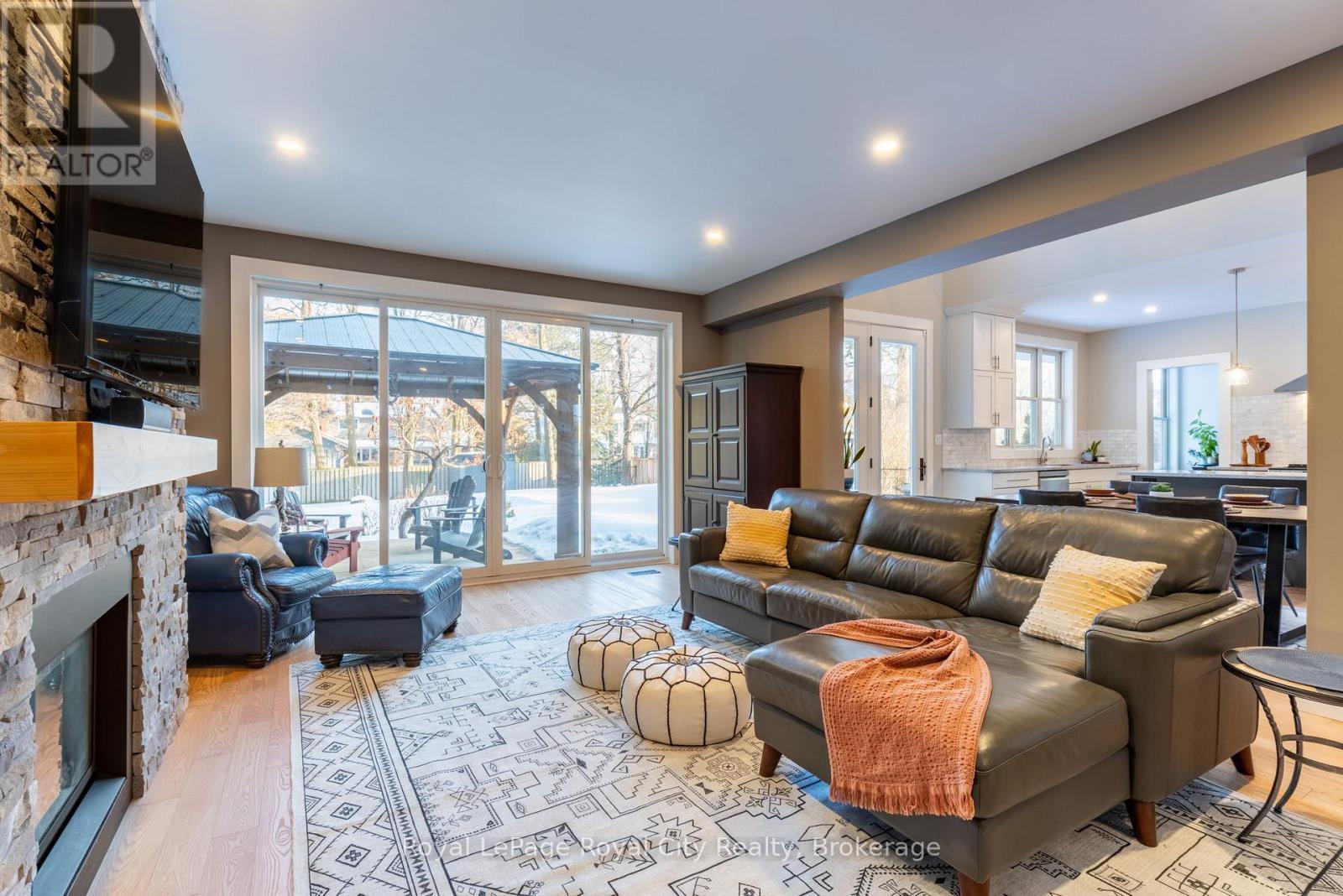 255 Normandy Avenue, Waterloo, ON - Indoor Photo Showing Living Room With Fireplace
