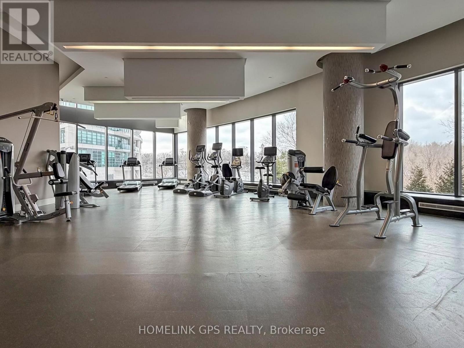 1505 - 160 Vanderhoof Avenue, Toronto, ON - Indoor Photo Showing Gym Room