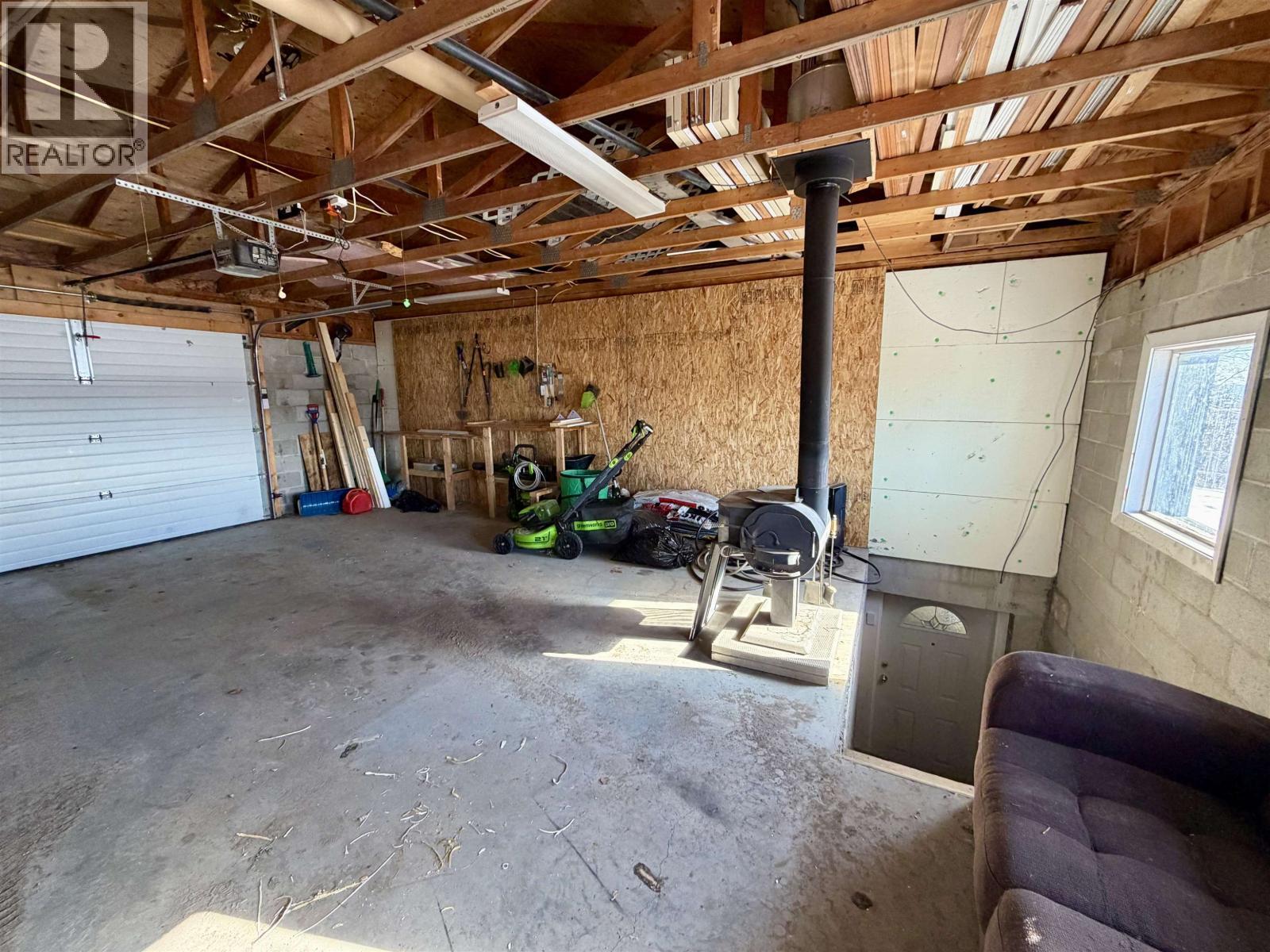 864 Old Loop Road, Vanderhoof, BC - Indoor Photo Showing Garage