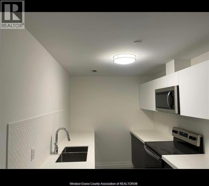 3320 Stella Unit# 412, Windsor, ON - Indoor Photo Showing Kitchen With Double Sink