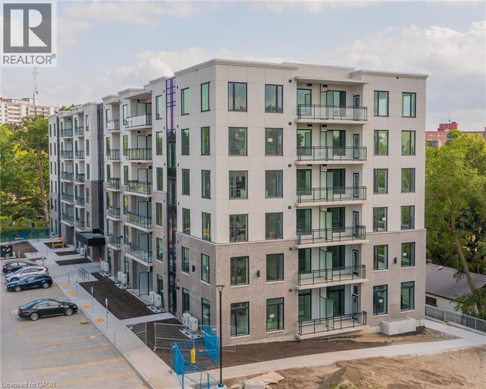 View of apartment building / complex - 103 Roger Street Unit# 310, Waterloo, ON - Outdoor With Balcony With Facade