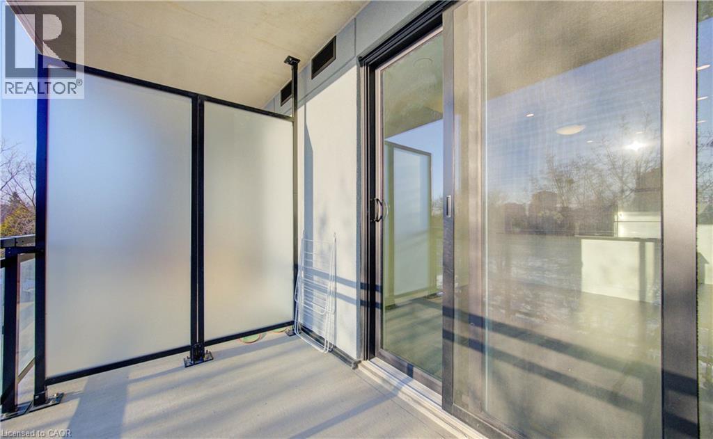 View of balcony - 103 Roger Street Unit# 310, Waterloo, ON - With Balcony With Exterior