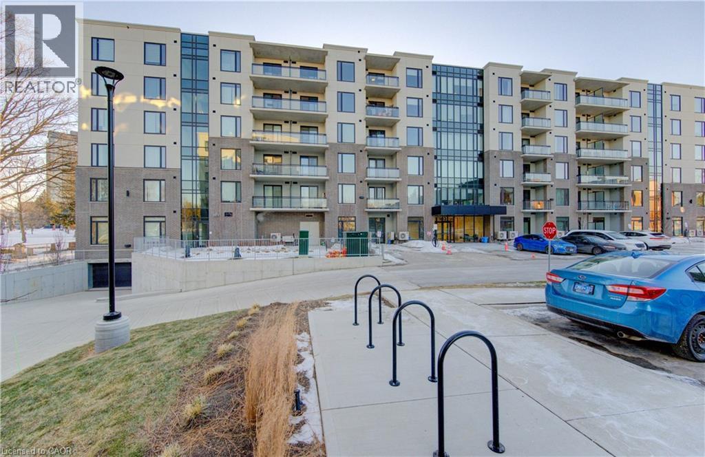 View of apartment building / complex - 103 Roger Street Unit# 310, Waterloo, ON - Outdoor With Balcony With Facade