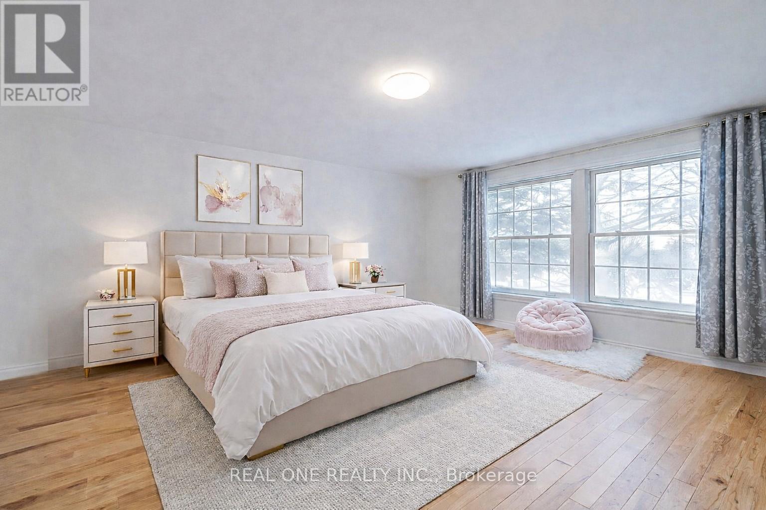 Virtually Staged Bedroom 2 - 1585 Crombie Road, Mississauga, ON - Indoor Photo Showing Bedroom