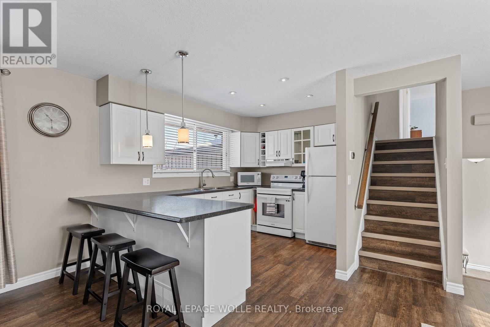 Kitchen - 218 Arris Crescent, West Perth, ON - Indoor Photo Showing Kitchen With Double Sink