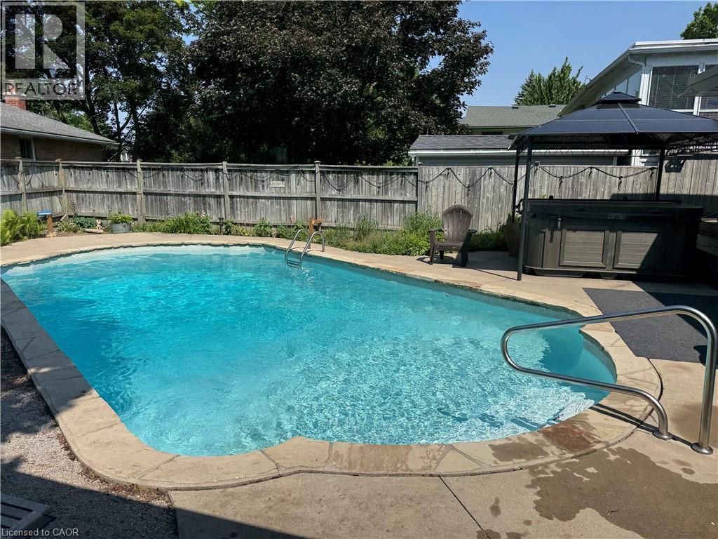250 Royal Street, Waterloo, ON - Outdoor With In Ground Pool With Backyard