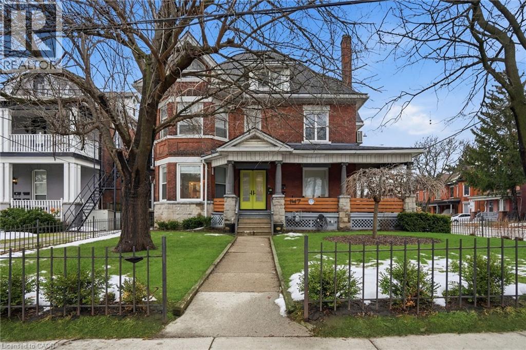 147 Emerald Street S, Hamilton, ON - Outdoor With Deck Patio Veranda With Facade