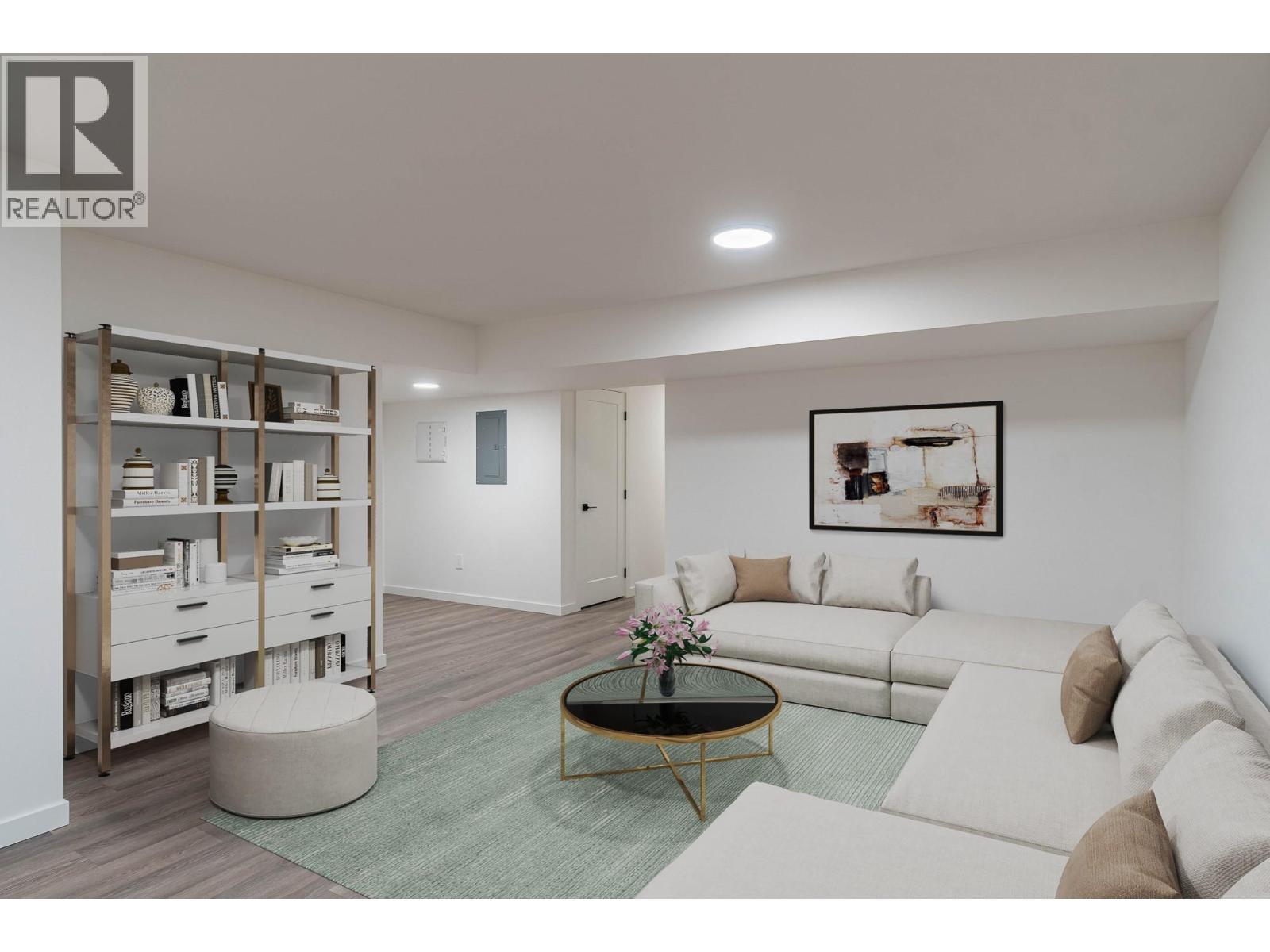 Digital Staging - Previous Finished Unit for Reference - 220 Shepherd Road Unit# 12, Chase, BC - Indoor Photo Showing Living Room